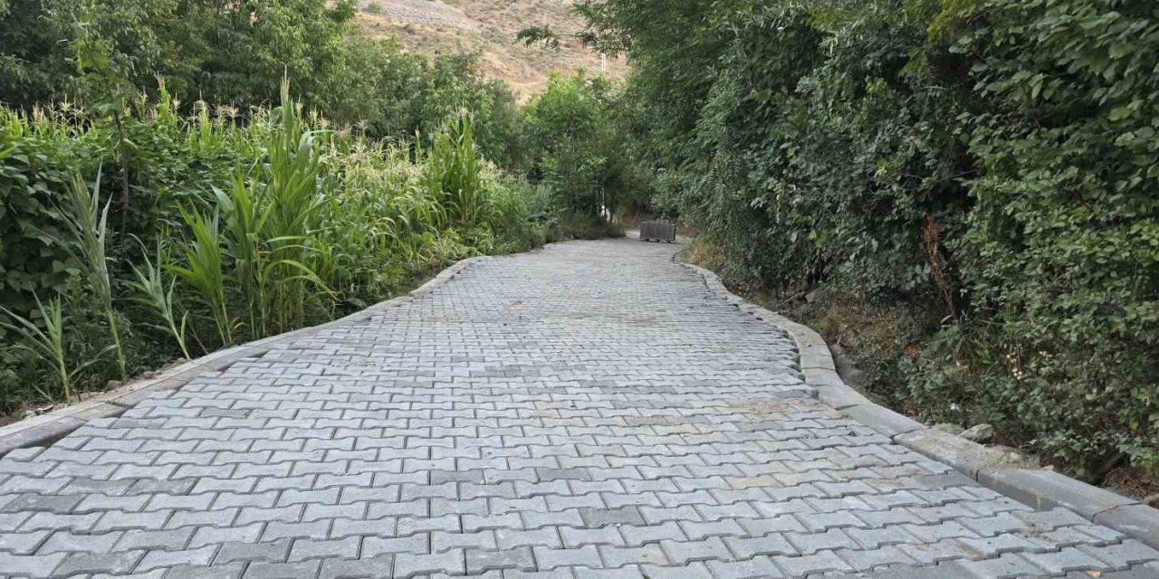 Bitlis'te engelli vatandaşın evinin yolu yenilendi