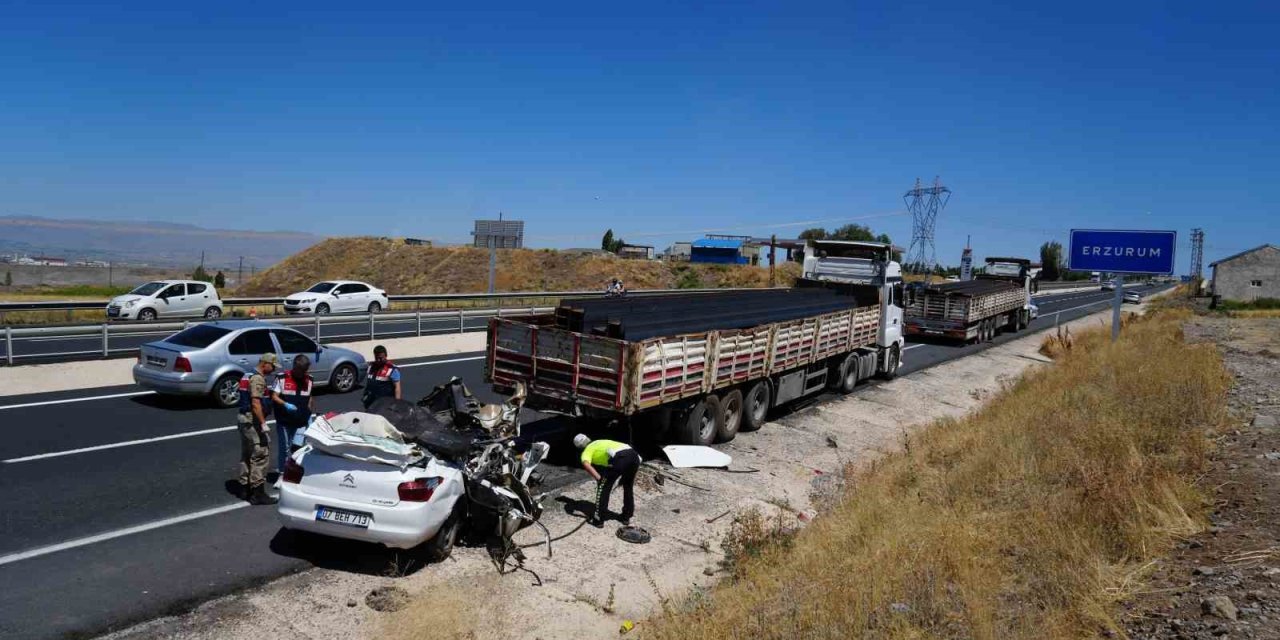 Erzurum’da trafik kazası: 1 ölü