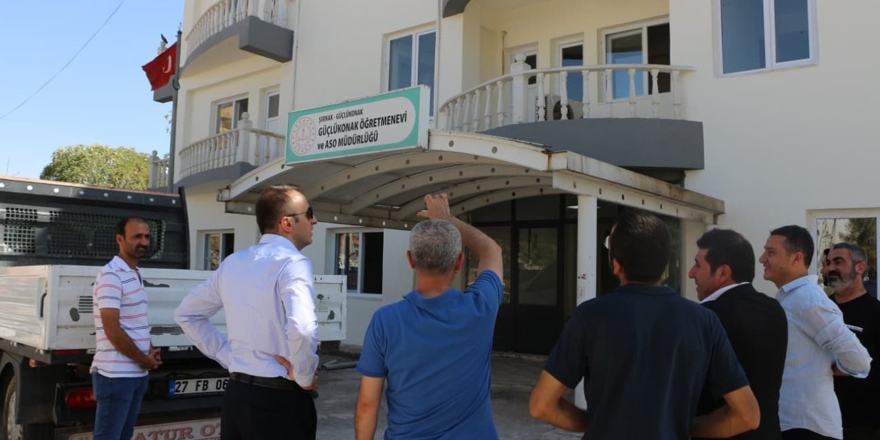 Şırnak'ta Güçlükonak öğretmenevi modernize ediliyor