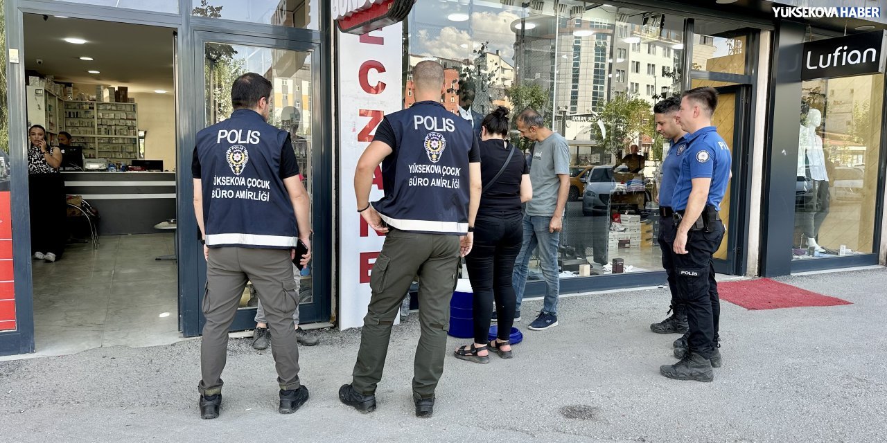 Yüksekova’da sokakta çalıştırılan ve dilendirilen çocuklar için alan taraması yapıldı