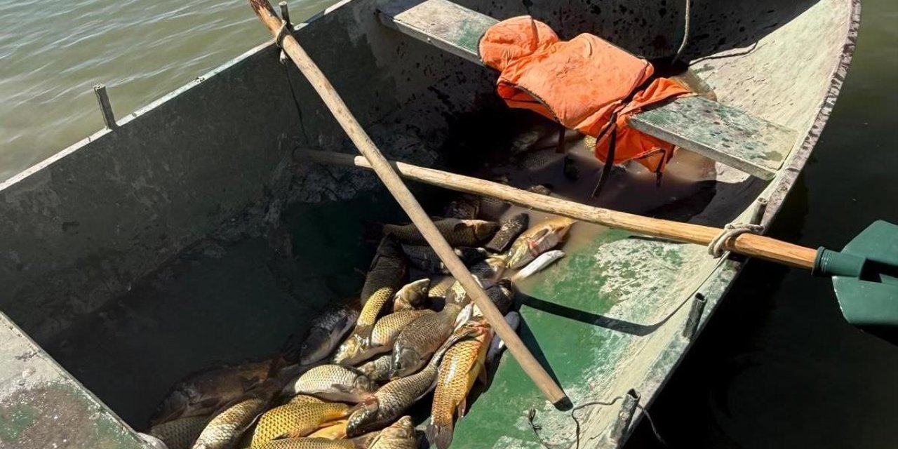 Van’da kaçak balık avlayan 2 kişiye ceza