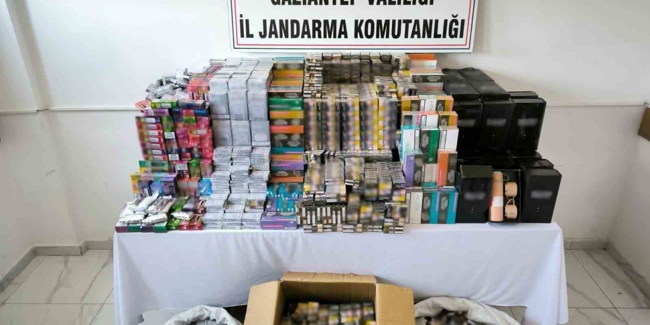 Gaziantep’te 1,5 milyon TL değerinde kaçak sigara yakalandı