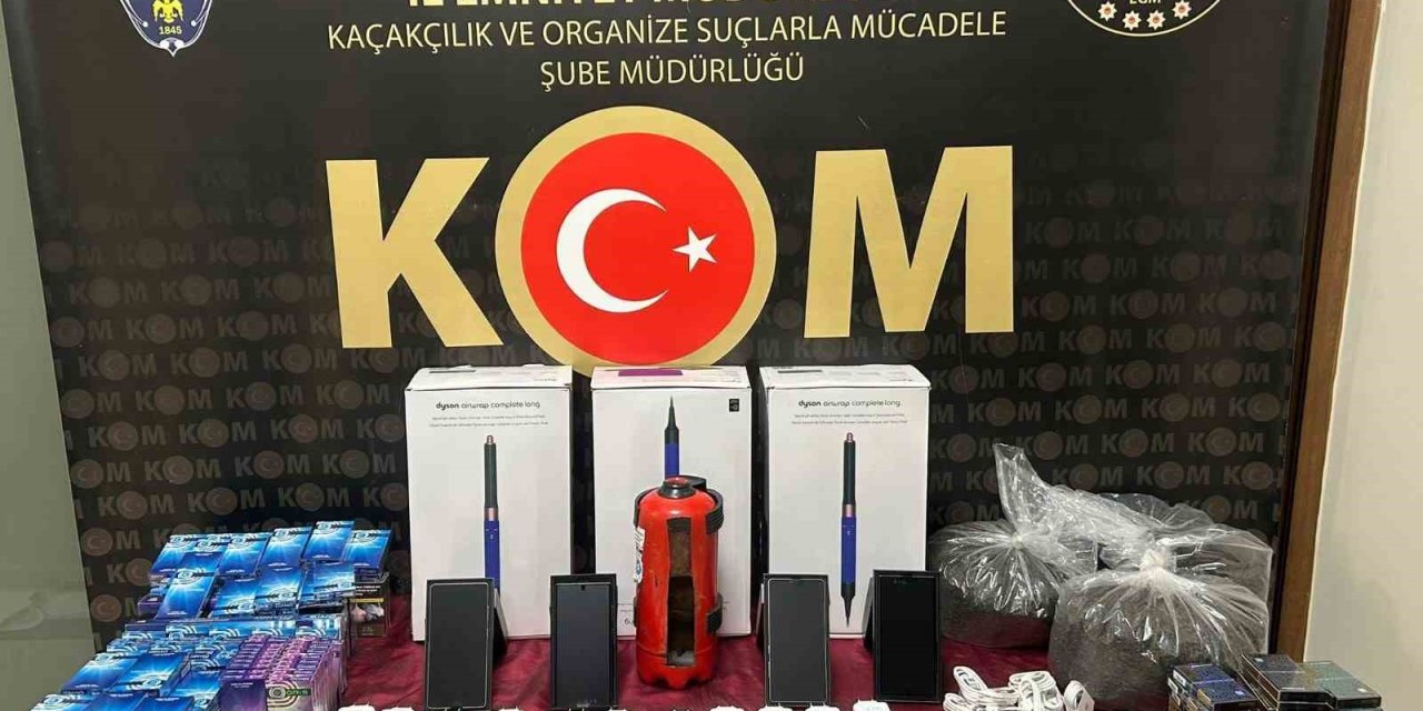 Kilis’te çok sayıda kaçak malzeme yakalandı