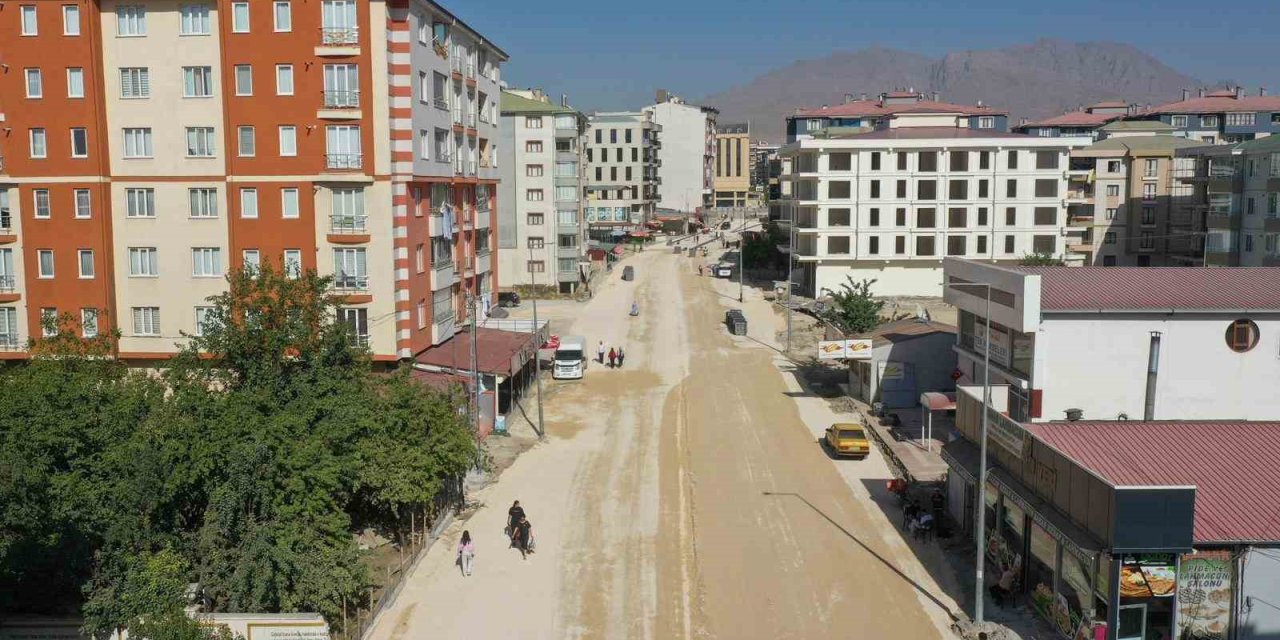 Terzioğlu caddesindeki çalışmalarda sona yaklaşıldı