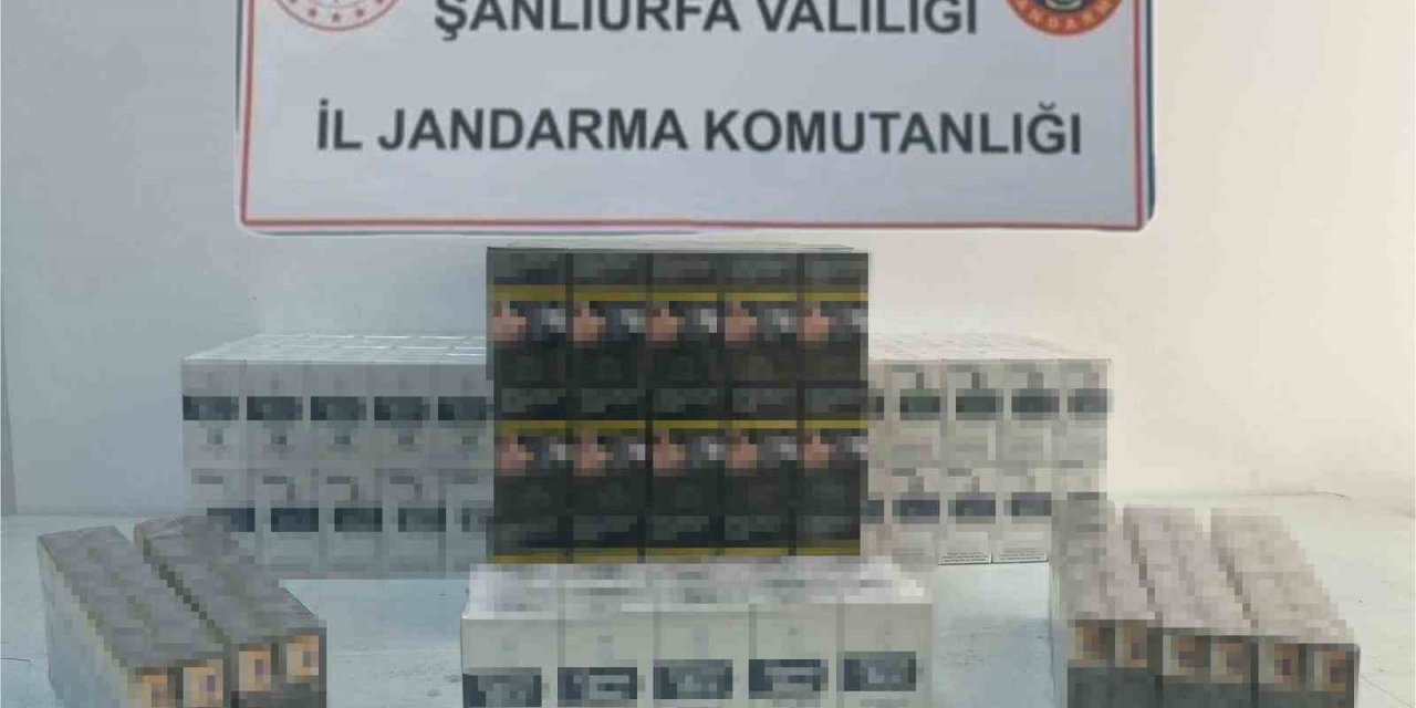 Şanlıurfa’da 2 bin paket kaçak sigara yakalandı
