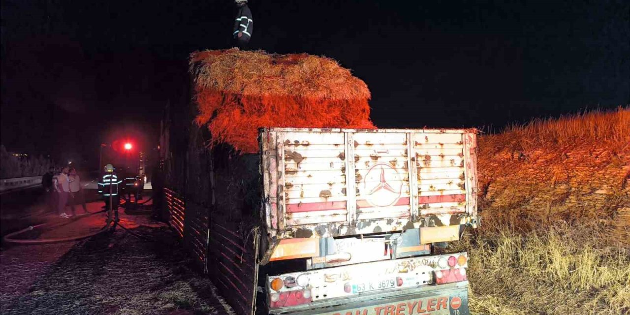 Şanlıurfa’da tır alev aldı