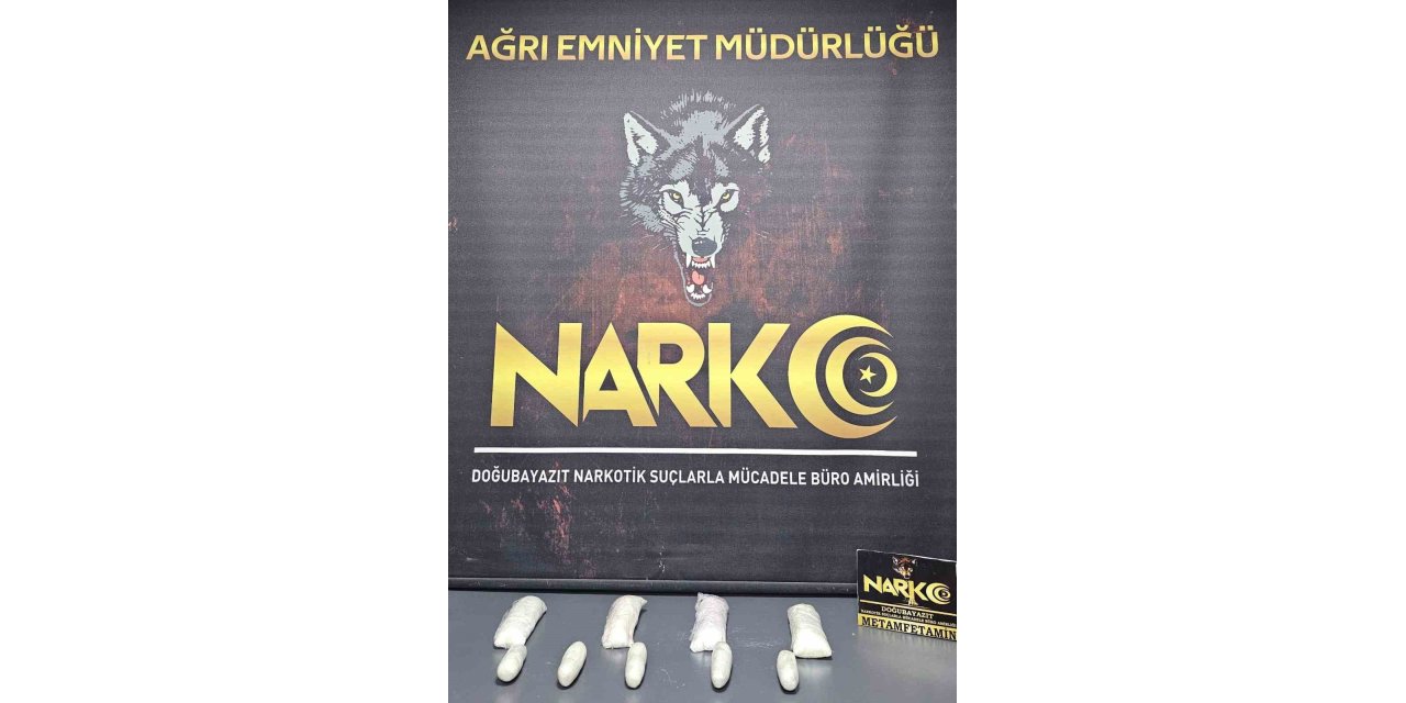 Ağrı’da 2 kilo 76 gram metamfetamin yakalandı