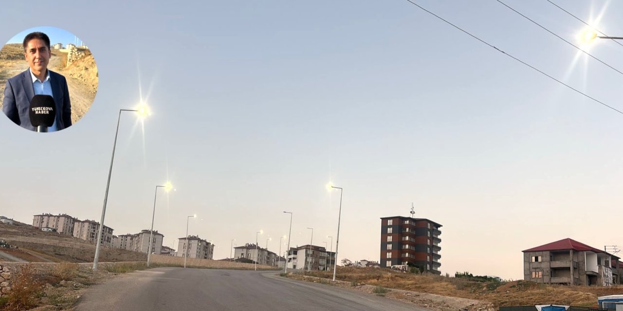 Yüksekova TOKİ konutlarında aydınlatma çalışmaları tamamlandı