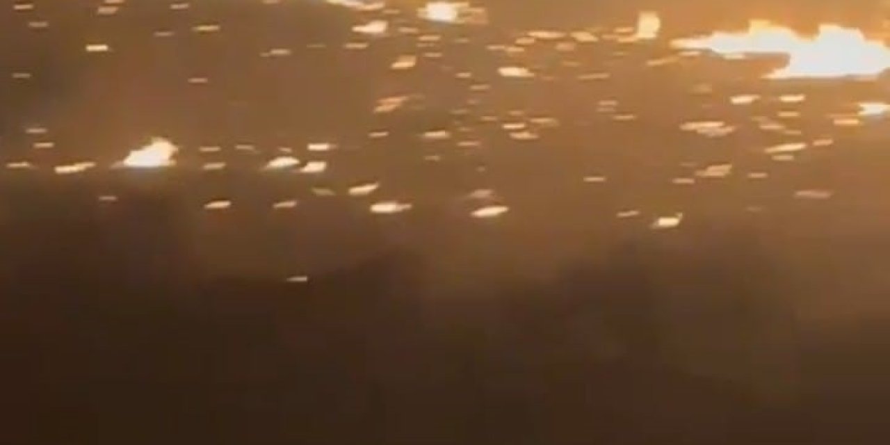 Malatya’da korkutan anız yangını