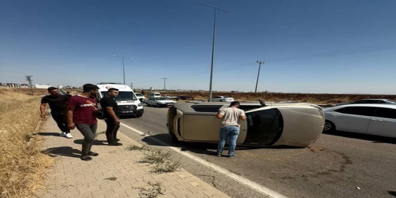 Adıyaman'da otomobil takla attı: 1 yaralı