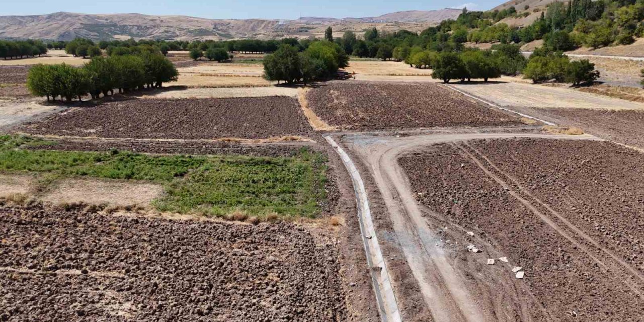 Palu’da sulama suyu tesisi yapıldı