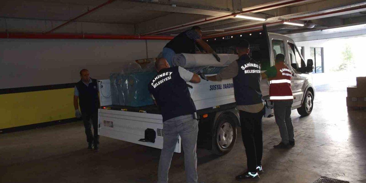 Şahinbey Belediyesi’nden ihtiyaç sahibi aileye yardım