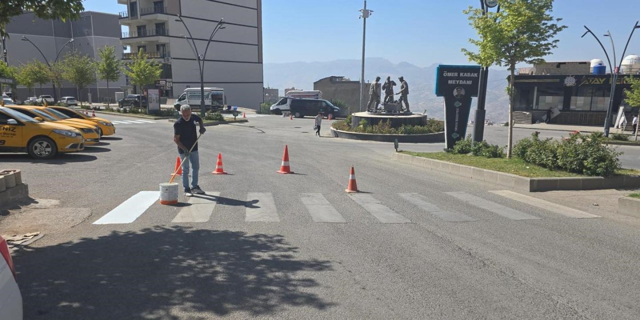 Şırnak’ta yaya geçitlerinde yenileme