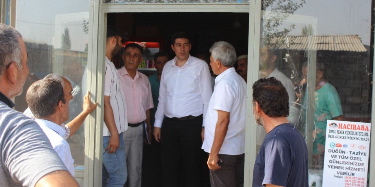 Kaymakam Fatih Erdoğan Aşağıalican ve Ortaalican köylerini ziyaret etti