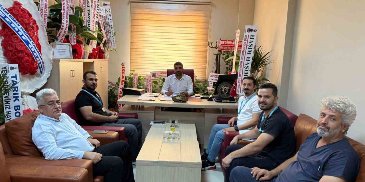 Sağlık-Sen heyeti Silopi Devlet Hastanesi Müdürü ile buluştu