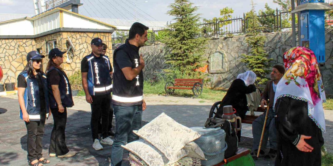 Van'da zabıta ekiplerinden hafta sonu piknikçilerine çöp denetimi