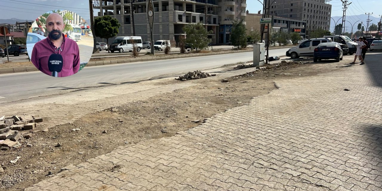 Yüksekova’nın İpekyolu Caddesi toz ve ilgisizlikle boğuşuyor