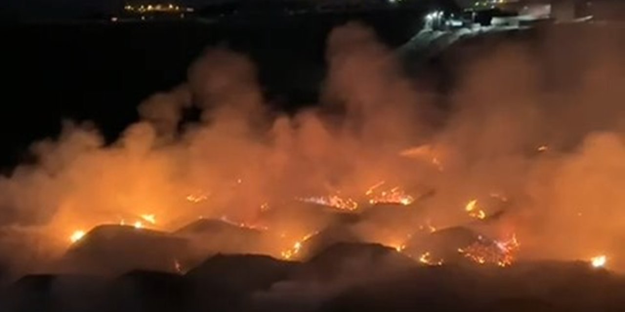 Şırnak'ta kömür sahasında  yangın