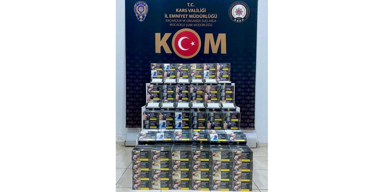 Kars’ta 100 bin makaron ele geçirildi