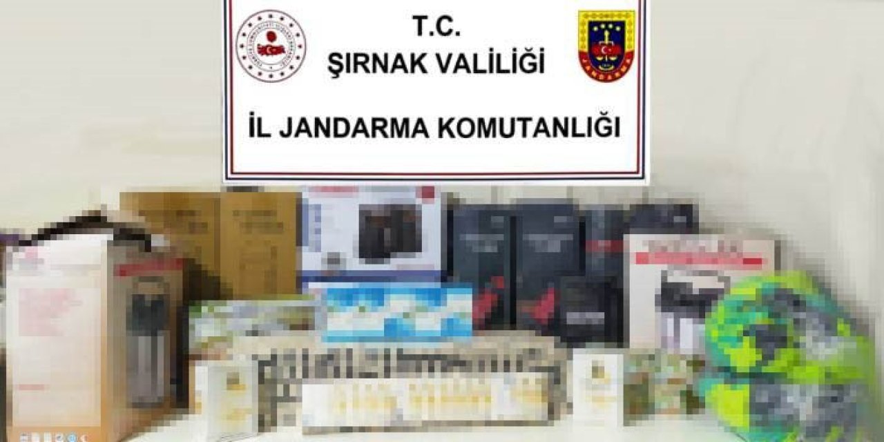 Şırnak’ta 22 milyon 861 bin liralık kaçakçılık operasyonu: 2 tutuklama