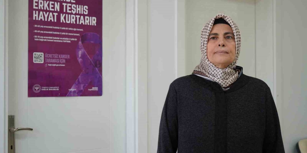 Gaziantep'te kanser taraması yaptıran kadın erken teşhisle sağlığına kavuştu