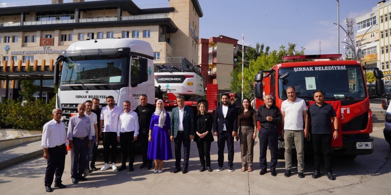 Şırnak Belediyesi filosuna 4 yeni araç