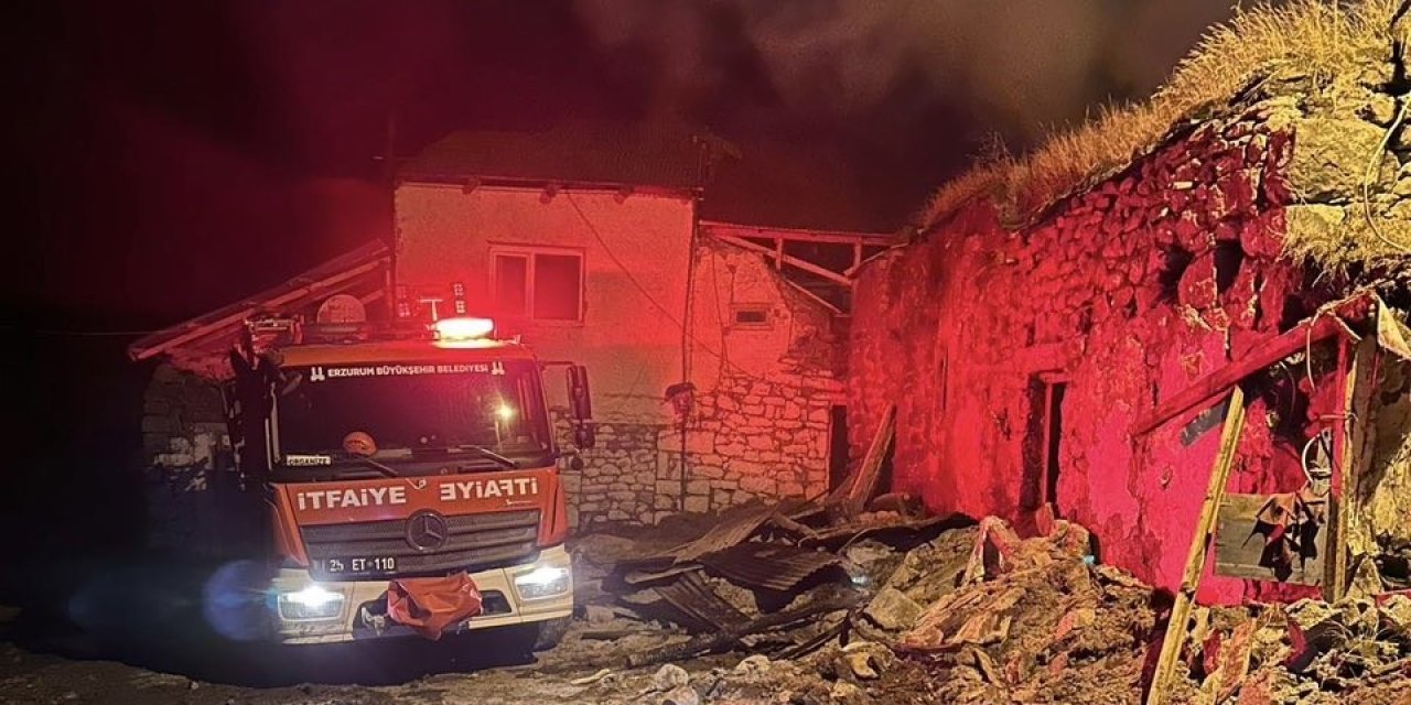Köyde korkutan yangın kontrol altına alındı