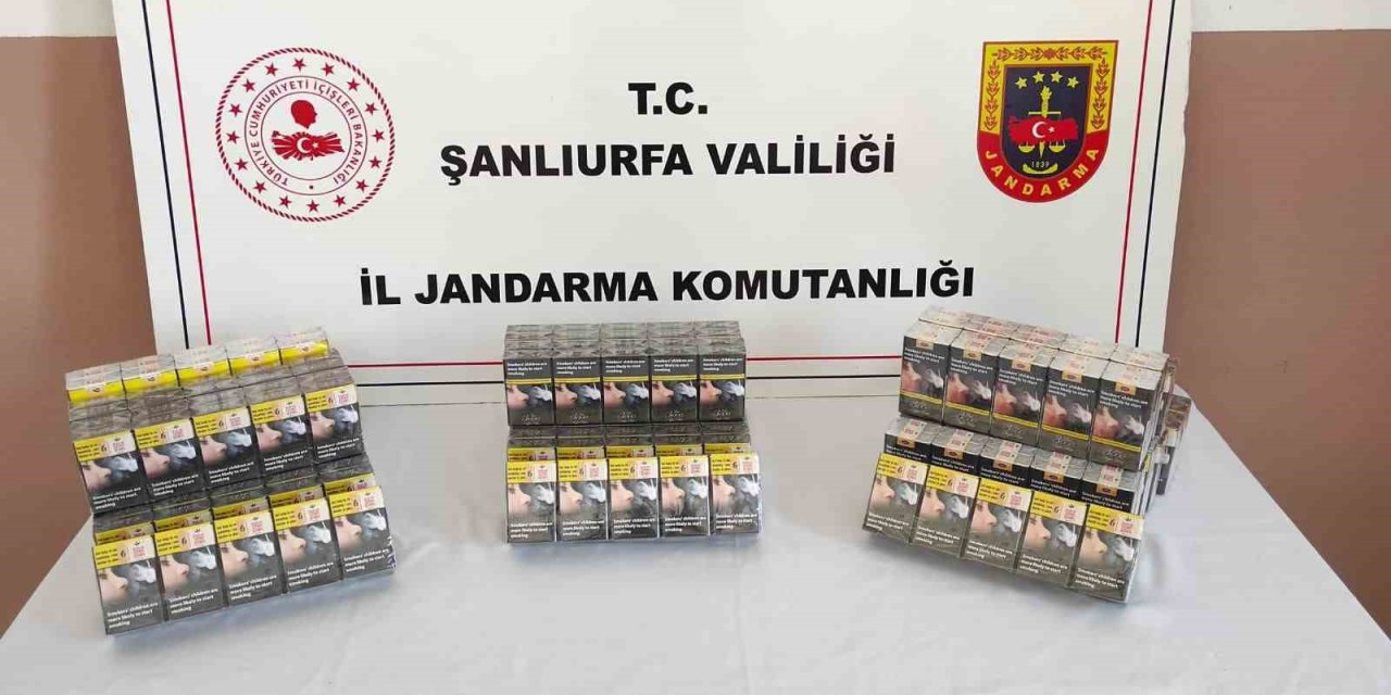 Şanlıurfa’da 7 bin 777 paket gümrük kaçağı sigara yakalandı