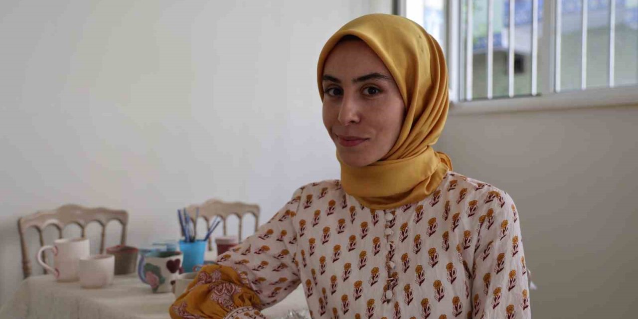 Diyarbakır’da girişimci kadın, seramik atölyesi kurdu