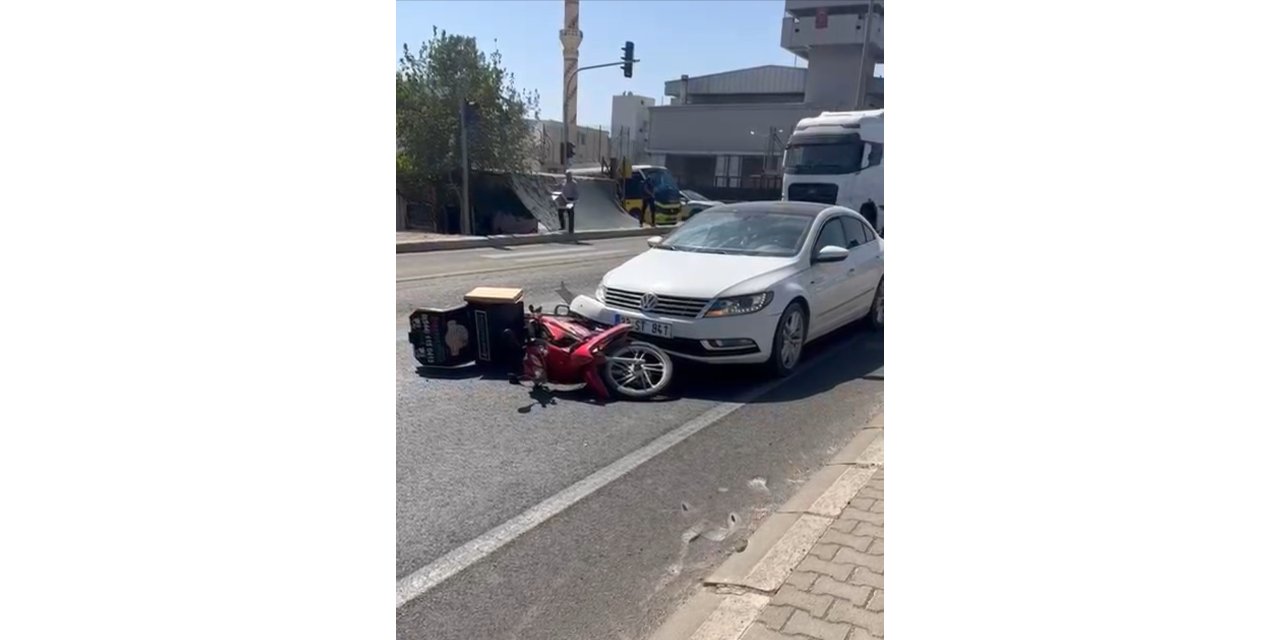 Mardin’de otomobil ile motosiklet çarpıştı: 1 kişi yaralandı