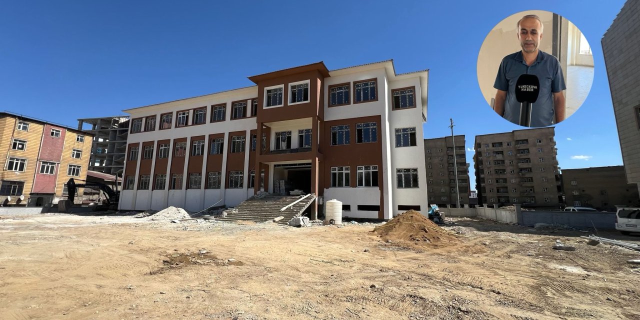 Yüksekova’da Farabi Anadolu Lisesi’nin ikinci döneme hazır olması planlanıyor