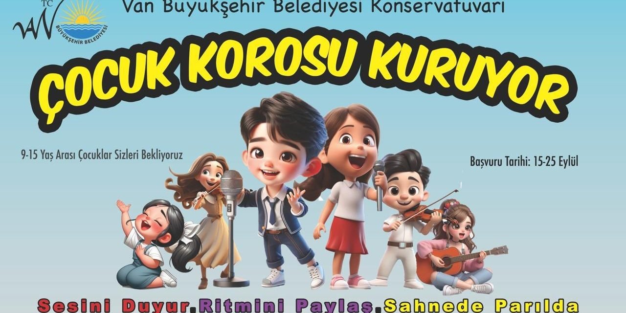 Van Büyükşehir Belediyesi Konservatuvarı'ndan 'Çocuk Korosu’