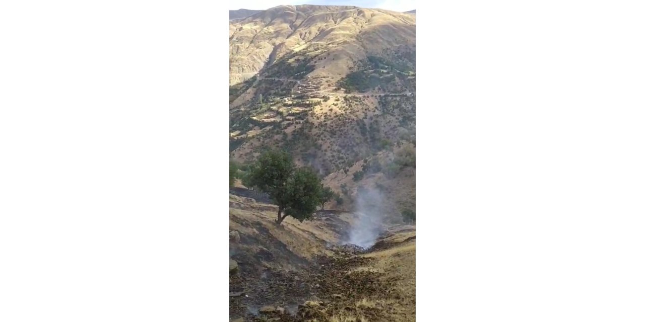 Hizan’da anız yangını çıktı