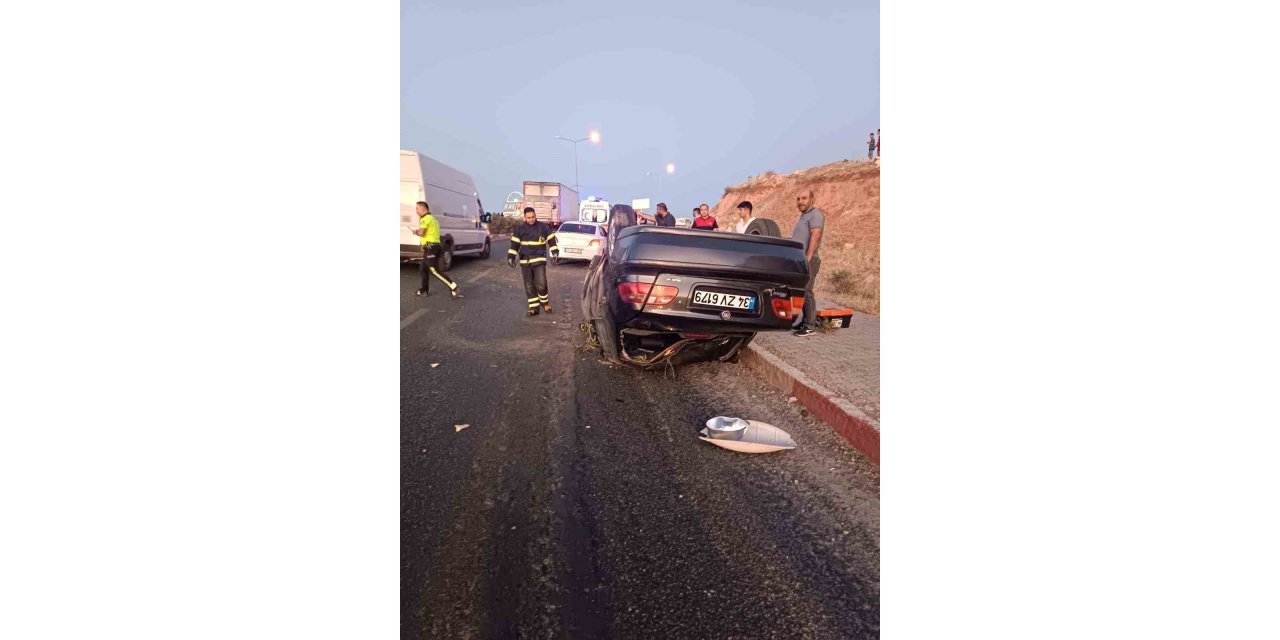 Siirt’te otomobil takla attı: 1 kişi yaralandı