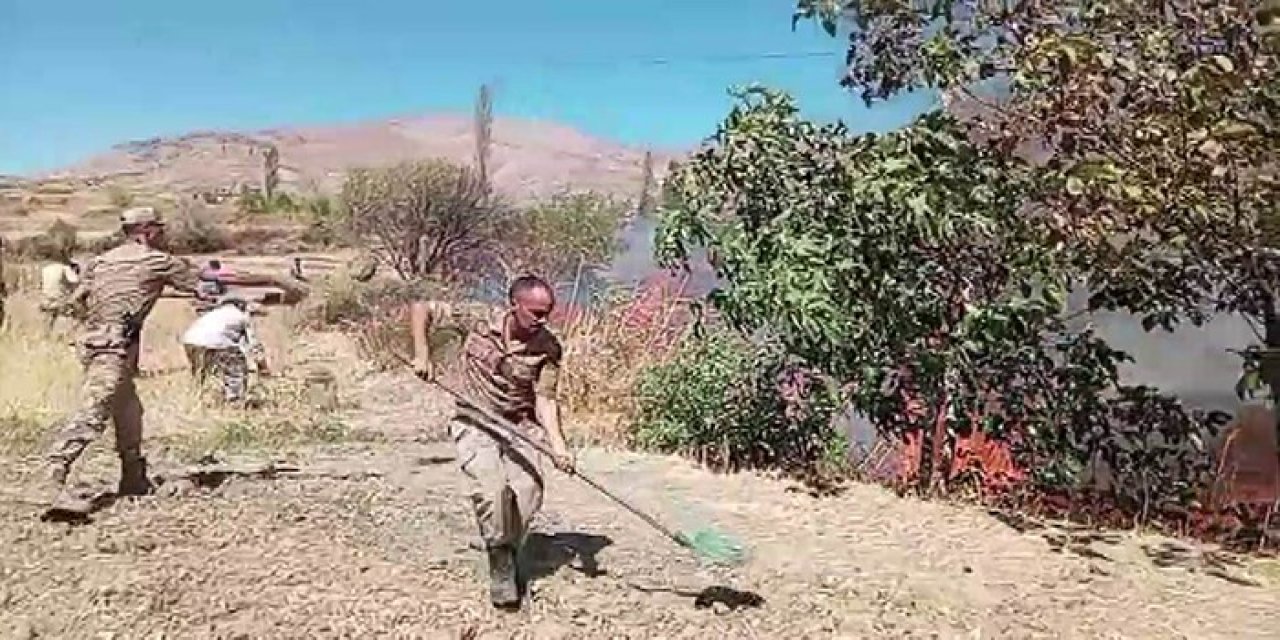 Diyarbakır’da korkutan yangın: Ağaçlık ve otluk alanda yangın çıktı
