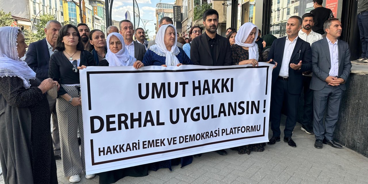 Yüksekova’da “umut hakkı” açıklaması: AİHM kararları hayata geçirilsin