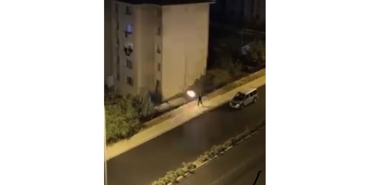 Elazığ’da 1 kişinin yaralandığı eve saldırı anı kamerada