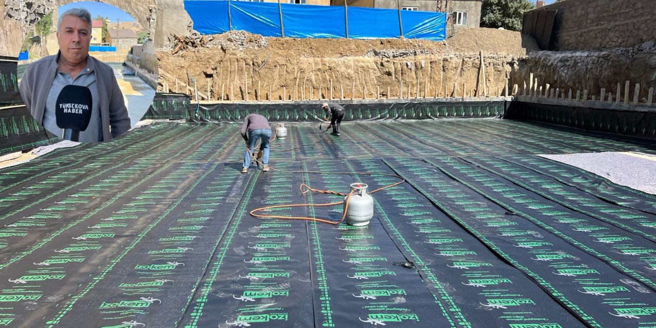Yüksekova’da yeni yapılan binalarda su yalıtımına daha fazla özen gösteriliyor