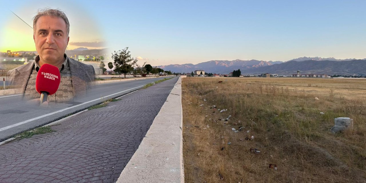 Yüksekova'daki Çevreyolu Caddesi’nin kenarları yine çöplüğe döndü