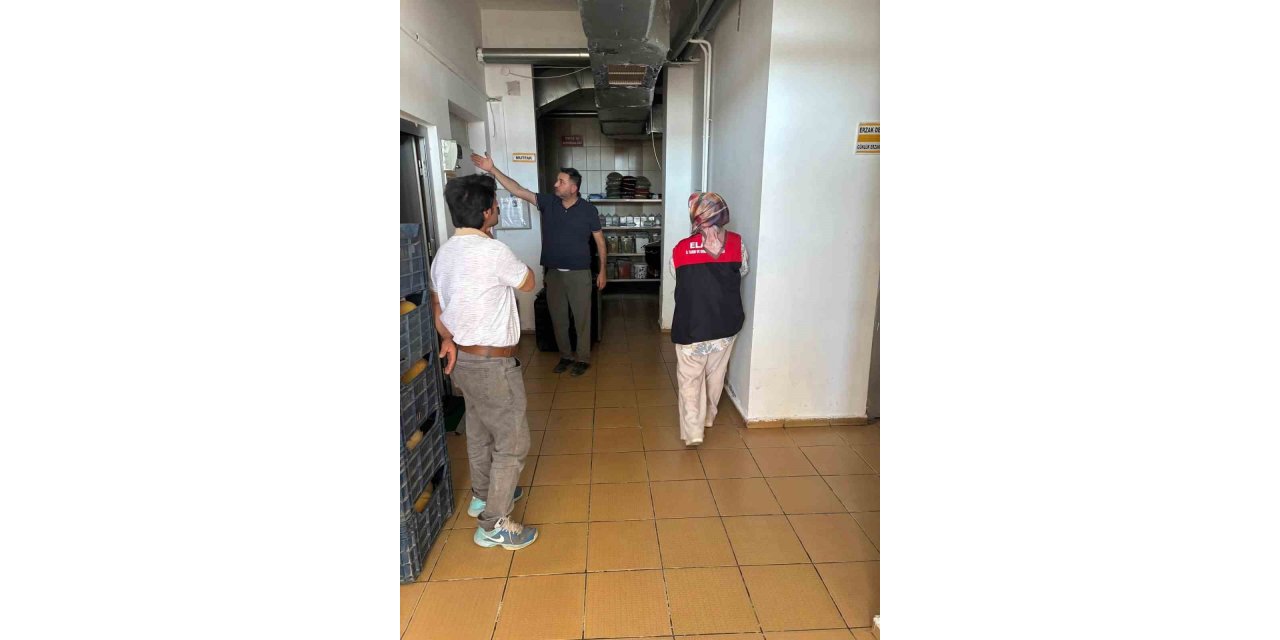 Elazığ Arıcakta gıda üretim yerlerine  denetim