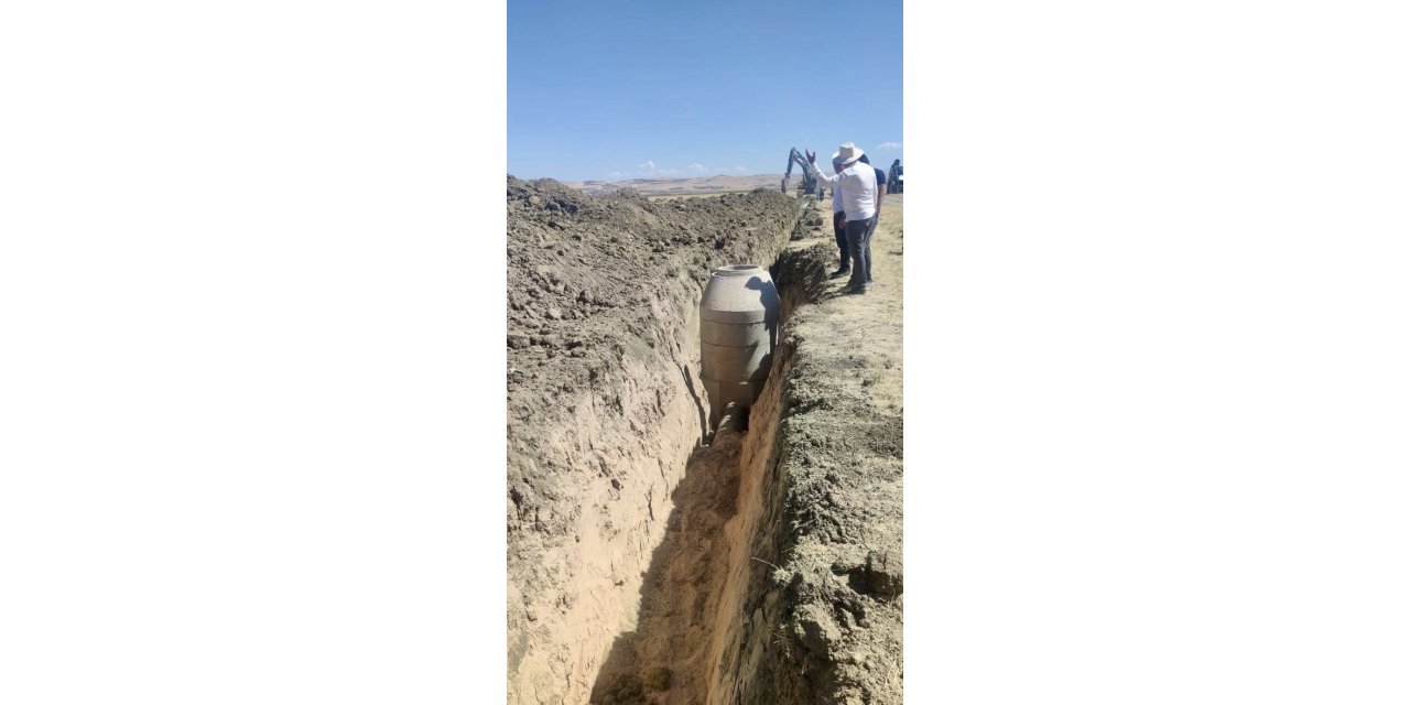 Muş’taki köylerde kanalizasyon altyapısı çalışması