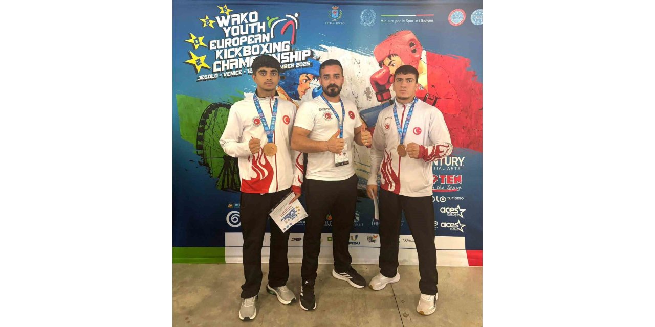 Elazığlı sporcular Avrupa’dan bronz madalya kazandı