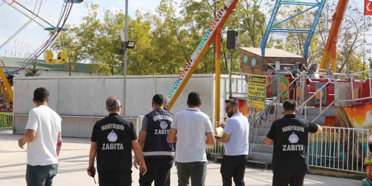Van’daki lunaparklarda güvenlik denetimi