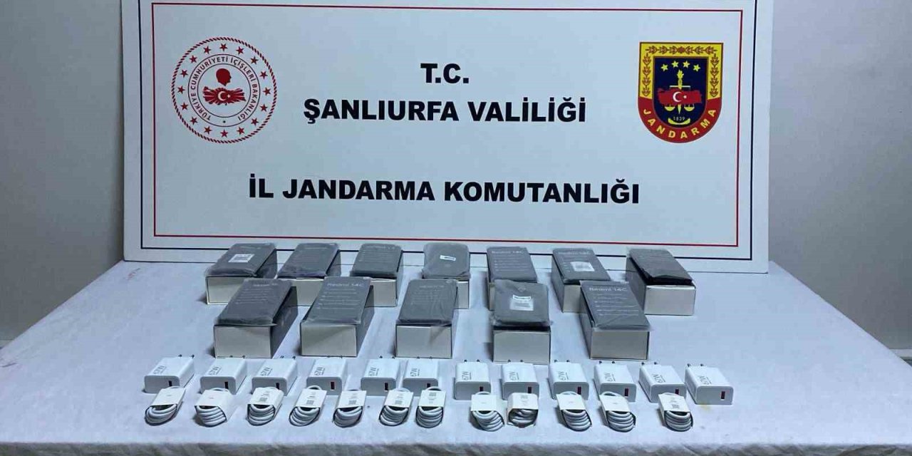 Şanlıurfa’da kaçak cep telefonu operasyonu düzenlendi