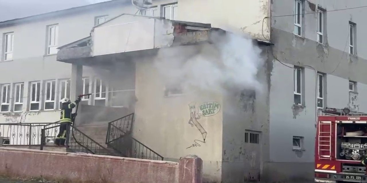 Erzurum Karayazı’da korkutan yangın