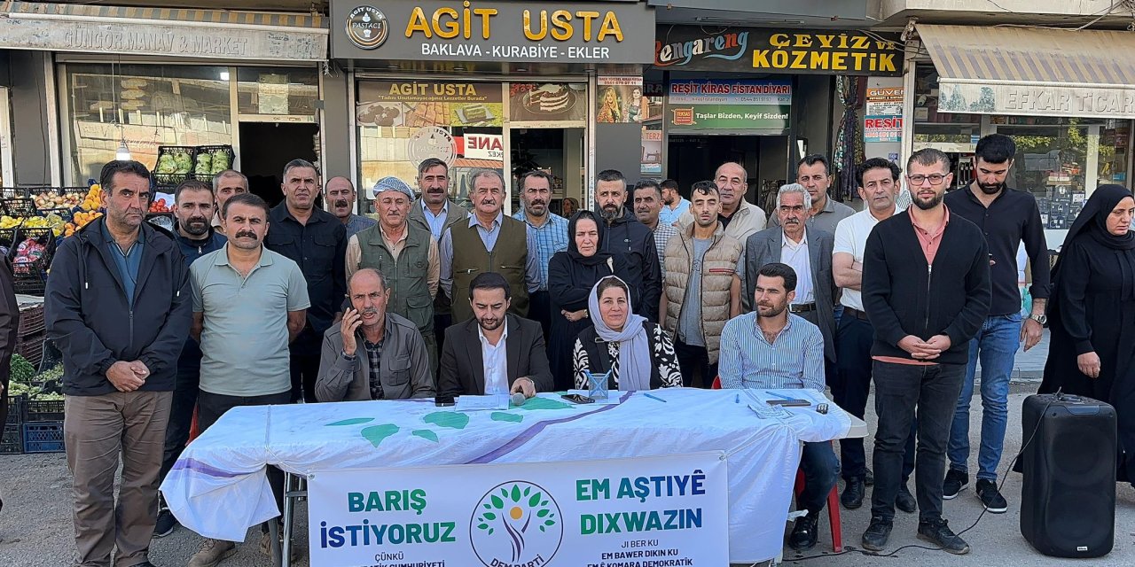 Şemdinli'de DEM Parti’den barış standı