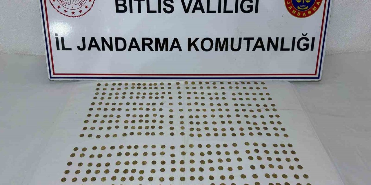 Bitlis’te Roma dönemine ait 500 adet sikke yakalandı