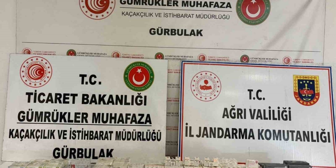 Gürbulak’ta TIR dorsesinde 463 paket kaçak ilaç yakalandı