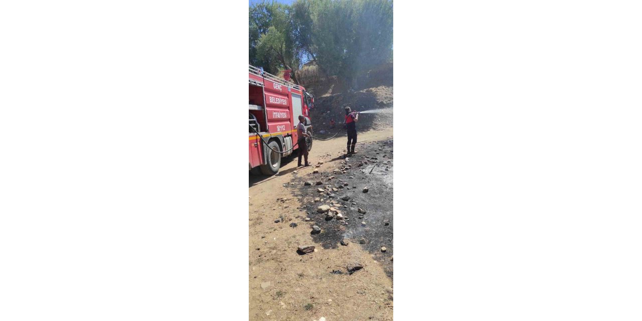 Bingöl’de çıkan yangın söndürüldü