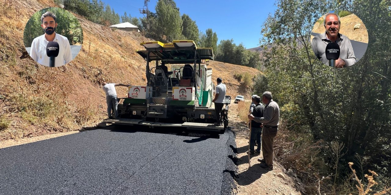 Akpınar Köyü ilk kez asfalt yola kavuştu